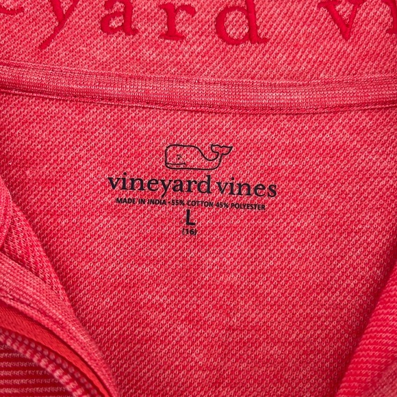 Vineyard Vines Boys Saltwater Quarter Zip Pullover Sailor Red Half Zip Large - Picture 4 of 5